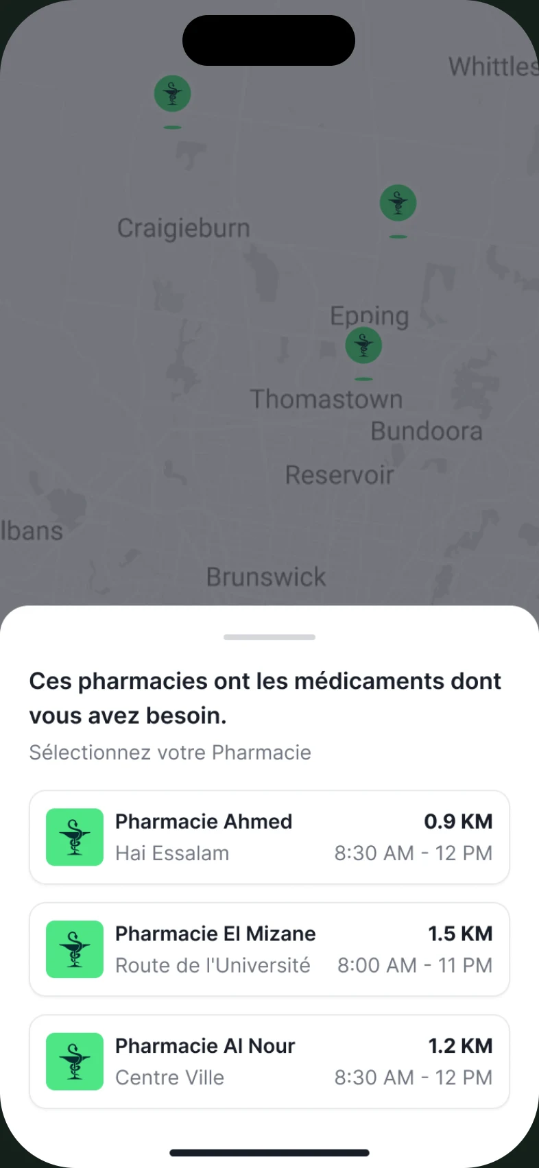 Pharma Express app screen